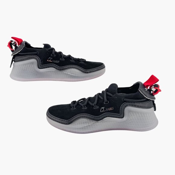 Christian Louboutin Arpoador Black Suede Sock Sneakers Size 39.5 US 9.5 Women's - Picture 8 of 15
